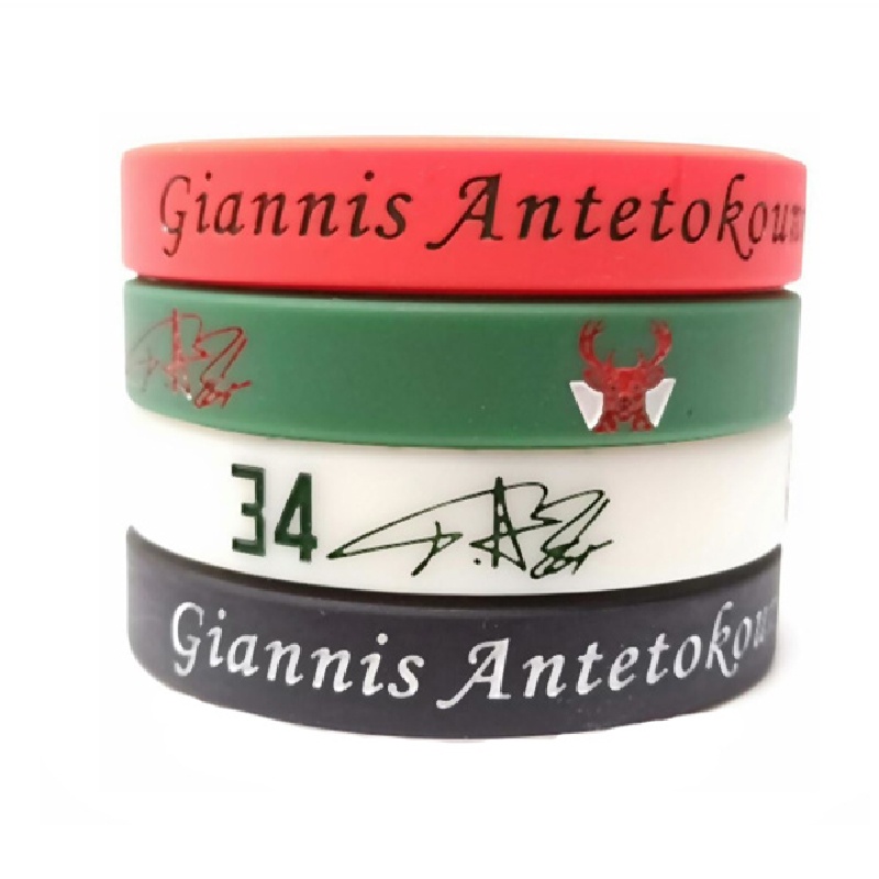 Nba Set 2 Vòng Tay Silicon Phát Sáng Phong Cách Bóng Rổ