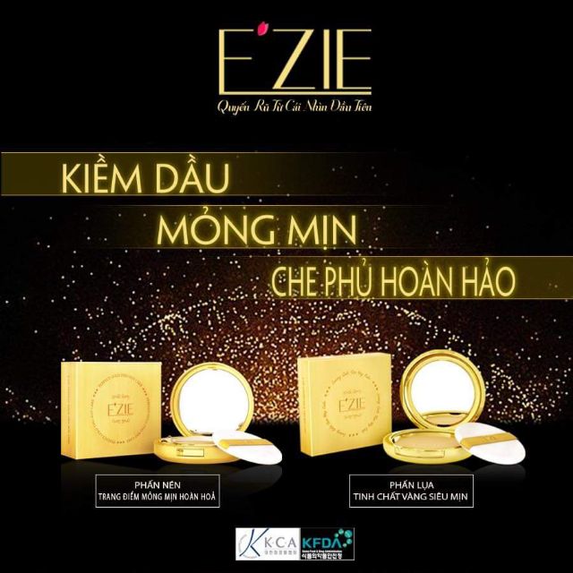 Phấn nén - phấn lụa kiềm dầu tốt, che khuyết điểm hoàn hảo EZIE