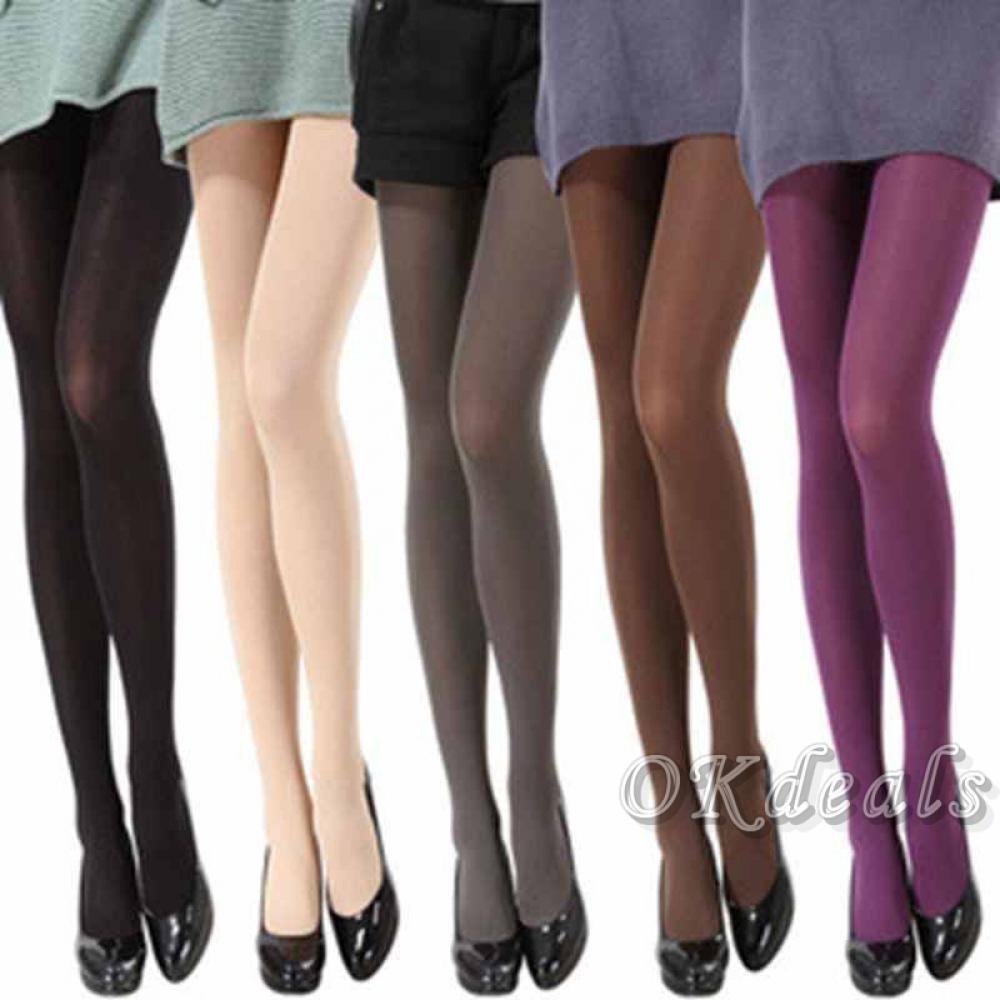 Quần tất ôm chân màu trơn co giãn quyến rũ cho nữ