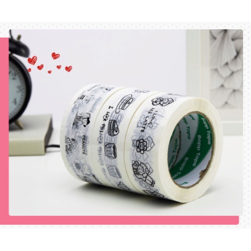 Băng keo đóng hàng họa tiết dễ thương