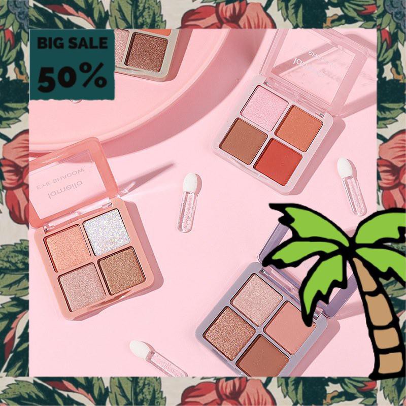 Phấn Mắt 4 Ô Lameila 5086 Hội Hoạ Eyeshadow Lâu Trôi Tiện Lợi Auth Nội Địa