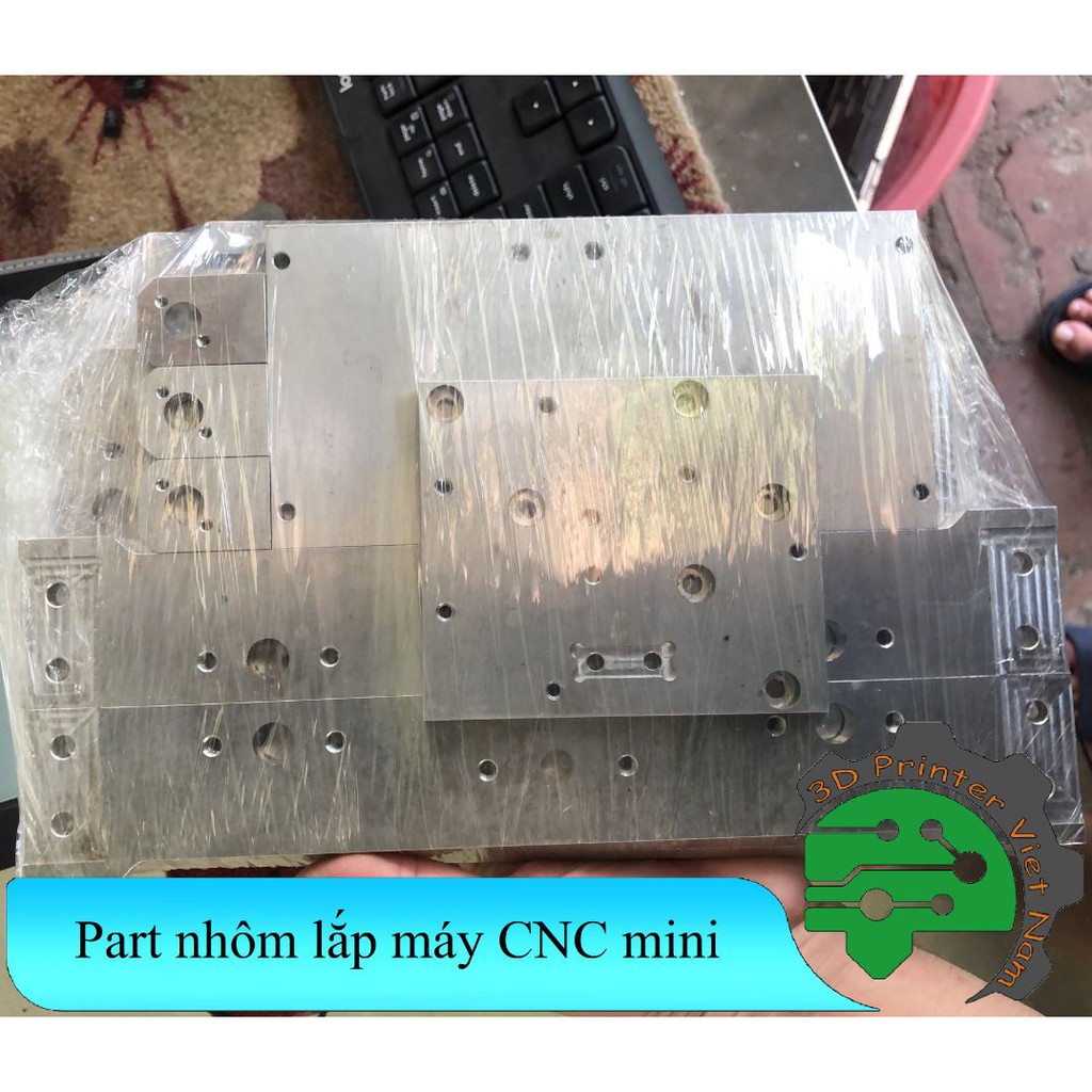 Bộ part nhôm lắp máy CNC mini