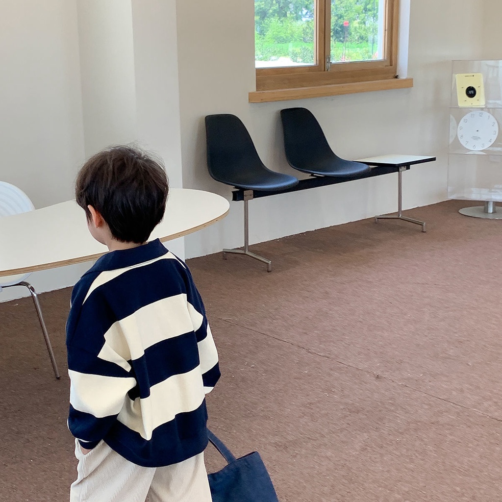 Áo Sweater Cotton Tay Dài Thời Trang Xuân Thu Dành Cho Bé Trai