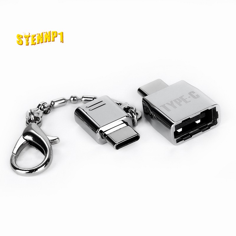Key chain Type-C OTG Adapter Kits Micro-USB To Type C & USB To Type-C Converter Data Sync Charging Adapter For Samsung S9