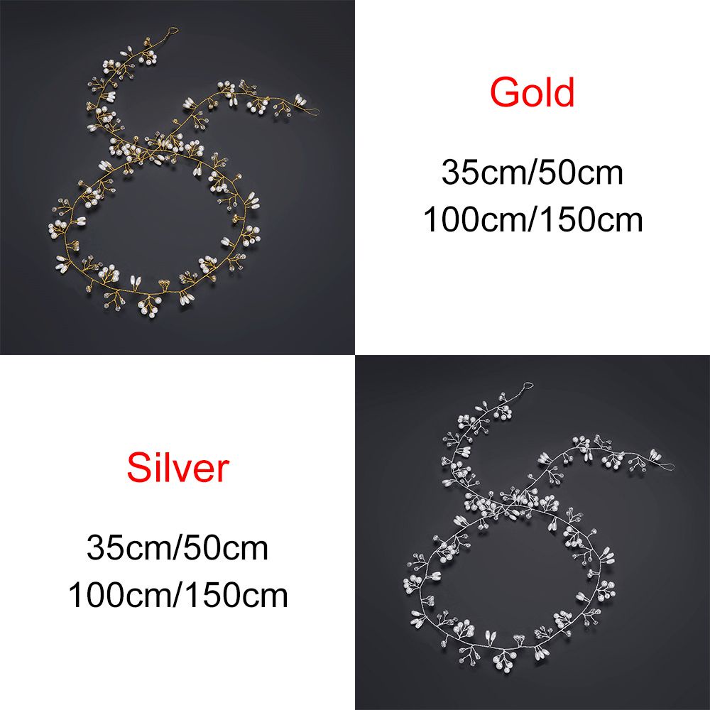 Phụ kiện cài tóc trang trí đính ngọc trai giả thời trang cho cô dâu