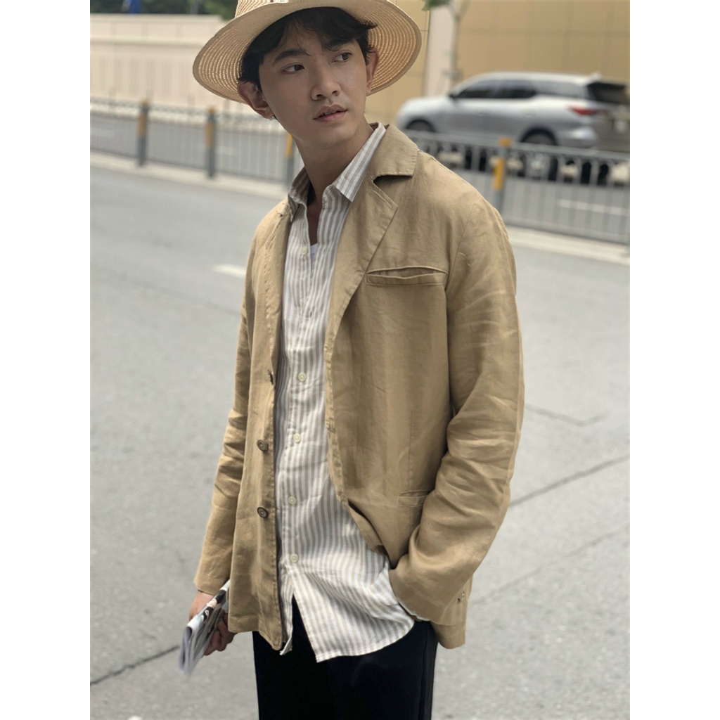 ÁO KHOÁC BLAZER LINEN NAM CỰC HOT