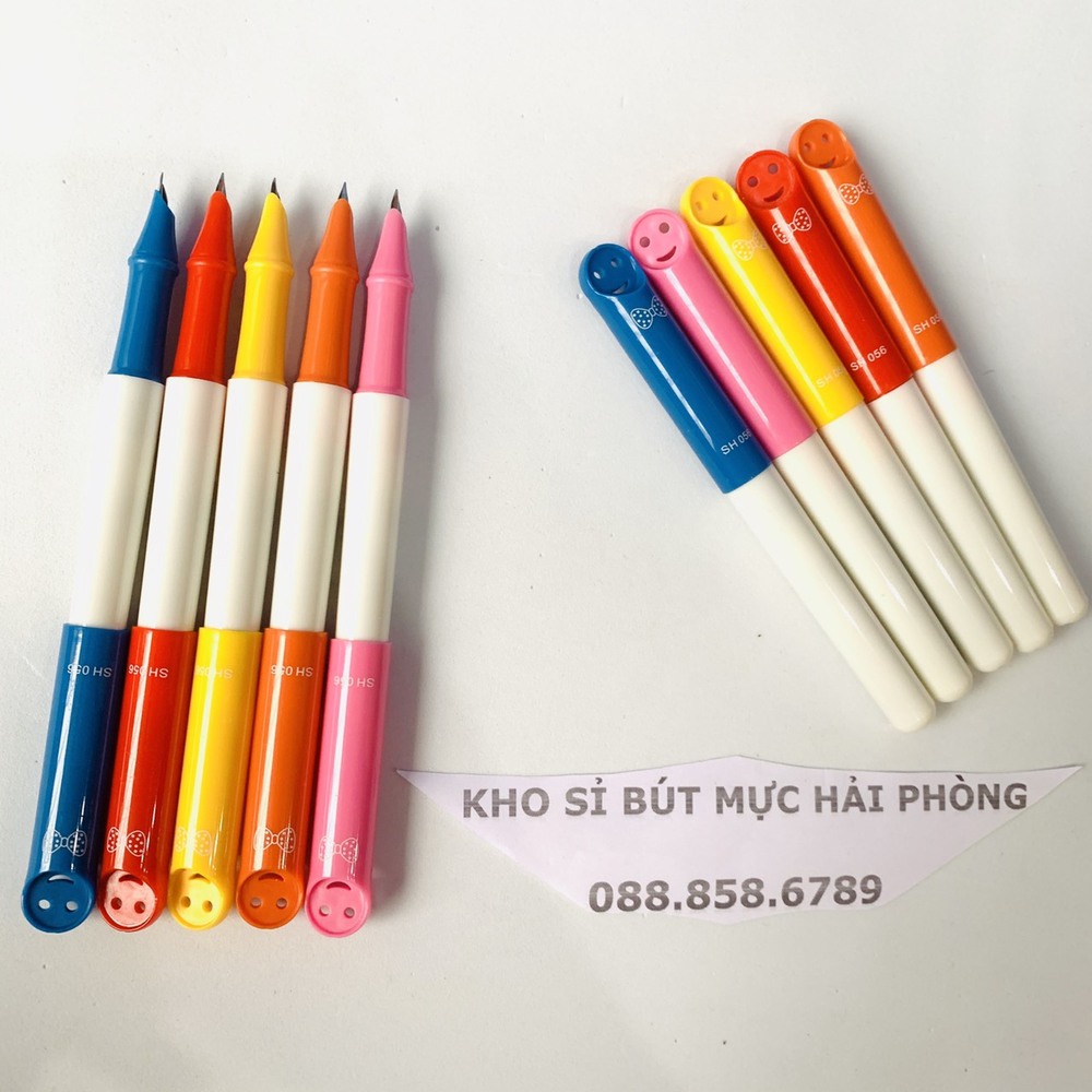 Bút mặt cười Sh056 ngộ ngĩnh và đáng yêu sẵn ngòi mài nét nhỏ