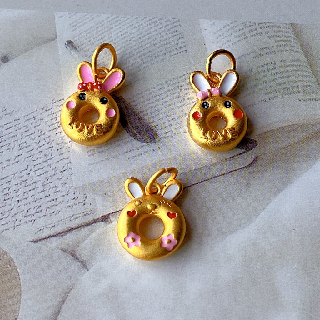 Hạt Xỏ Vòng Tay / Vòng Cổ Handmade Chống Trượt Không Gây Dị Ứng Hình Thỏ Dễ Thương