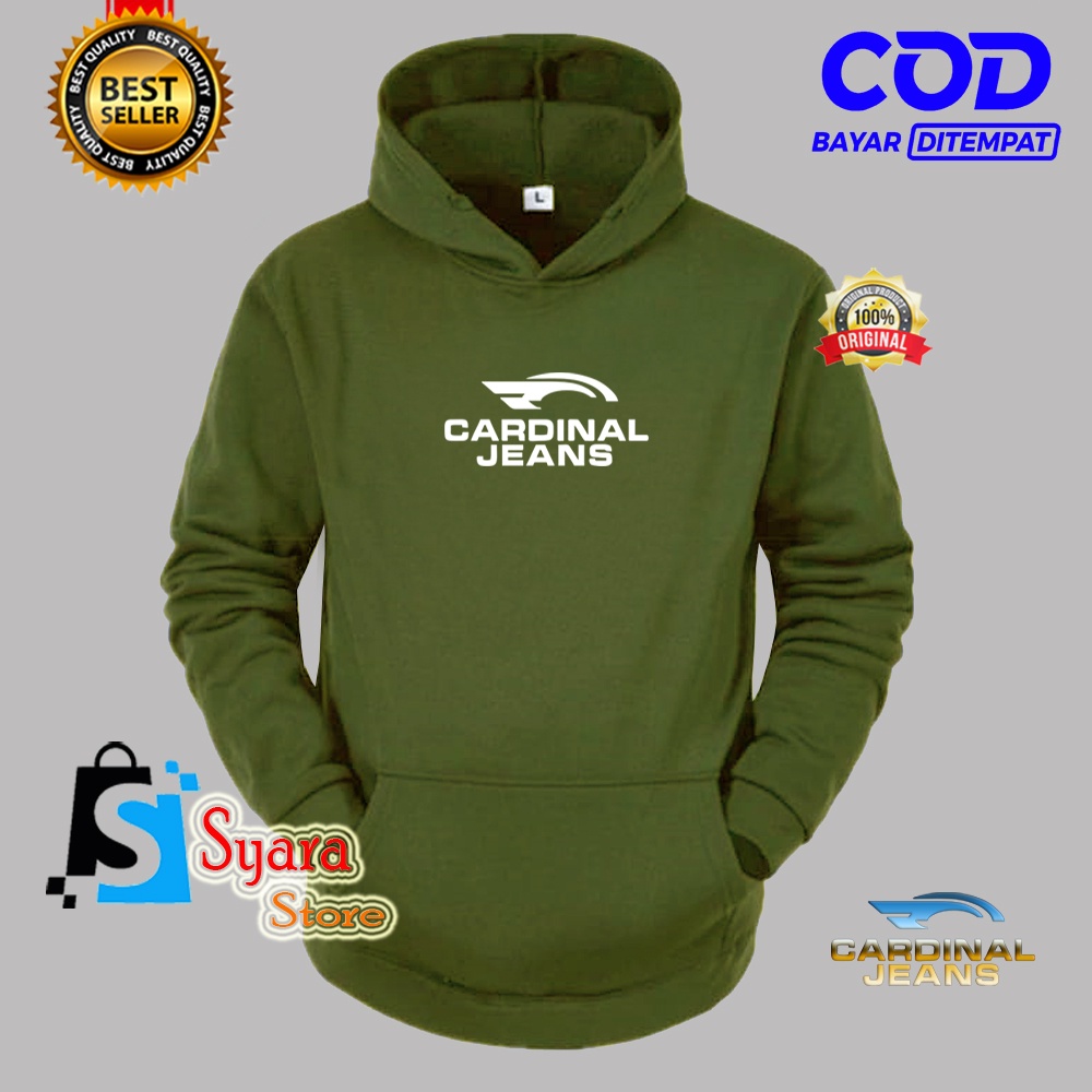 Áo Khoác Hoodie Dày / Áo Khoác Jean Cardinal Distro / Sweater / Áo Khoác Mùa Đông / Áo Khoác Nam / Nữ / Áo Khoác Hoodie Syara Clothes91