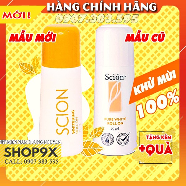 Chai Lăn Nách Khử Mùi Scion Chính Hãng 75ml - Khử Mùi Hôi Nách - Ngăn Mồ Hôi Tức Thì