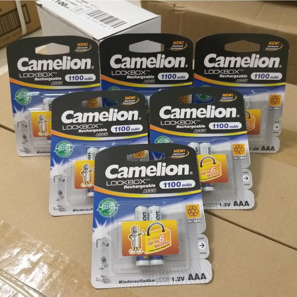 Pin sạc AA, AAA Camelion 1100,2300, 2500, 2700,  D900 mAh 1.2V
