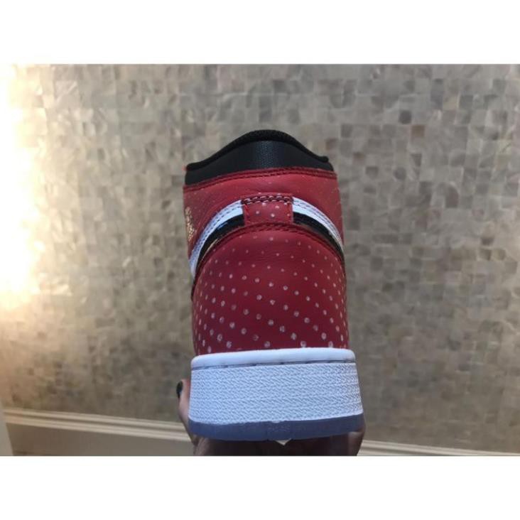 [Real] [FREE SHIP + FULL BOX] Giày Nike Air Jordan 1 Nữ Màu Trắng Đỏ . ! , ' ; ` : ་