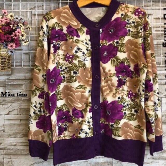 Áo len hoa trung niên | BigBuy360 - bigbuy360.vn