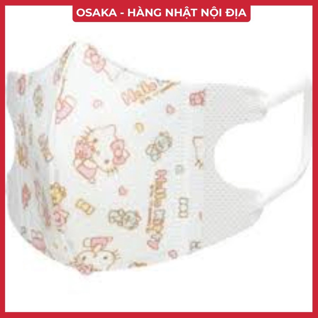 Set 5 khẩu trang Skater cho bé hình Hello Kitty