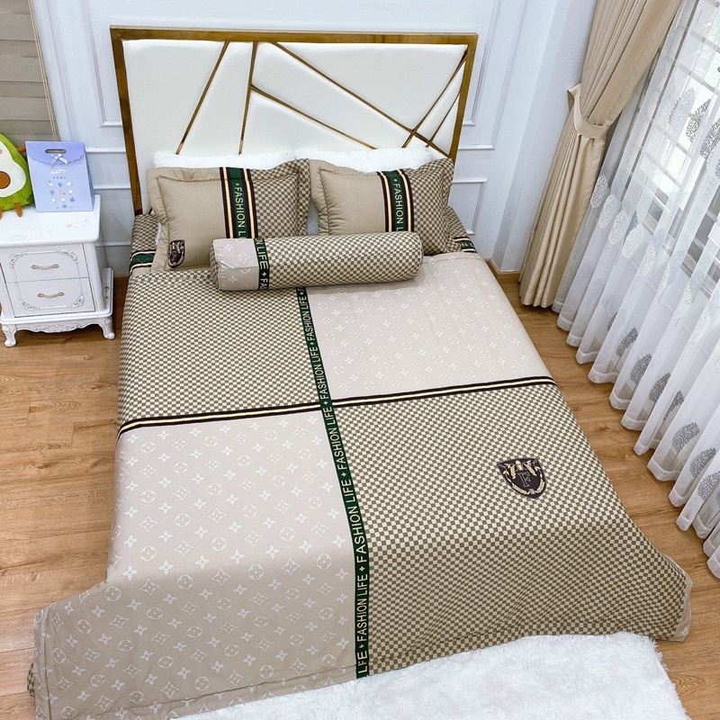 Bộ Ga gối chăn hè Cotton Organic cao cấp, ga phủ trần bông (Nhắn tin/ Ghi chú chọn mẫu) | BigBuy360 - bigbuy360.vn