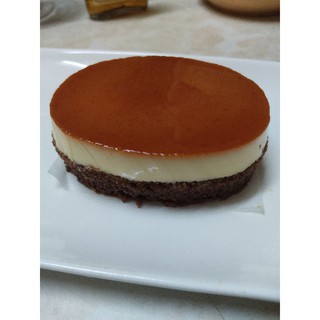 Gato flan cacao oval
