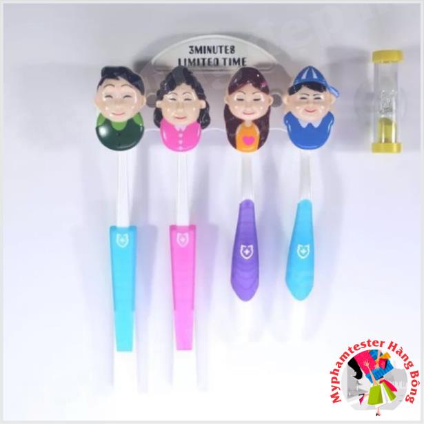 Cài bàn chải hình ngộ nghĩnh vỉ 3 và bỉ 4 hít siêu chắc