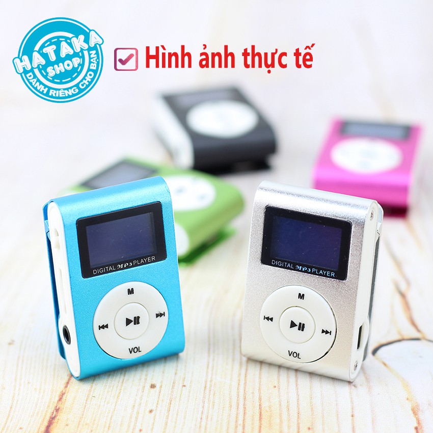 Máy nghe nhạc tặng thẻ nhớ, tai nghe và dây sạc-MINI có màn hình