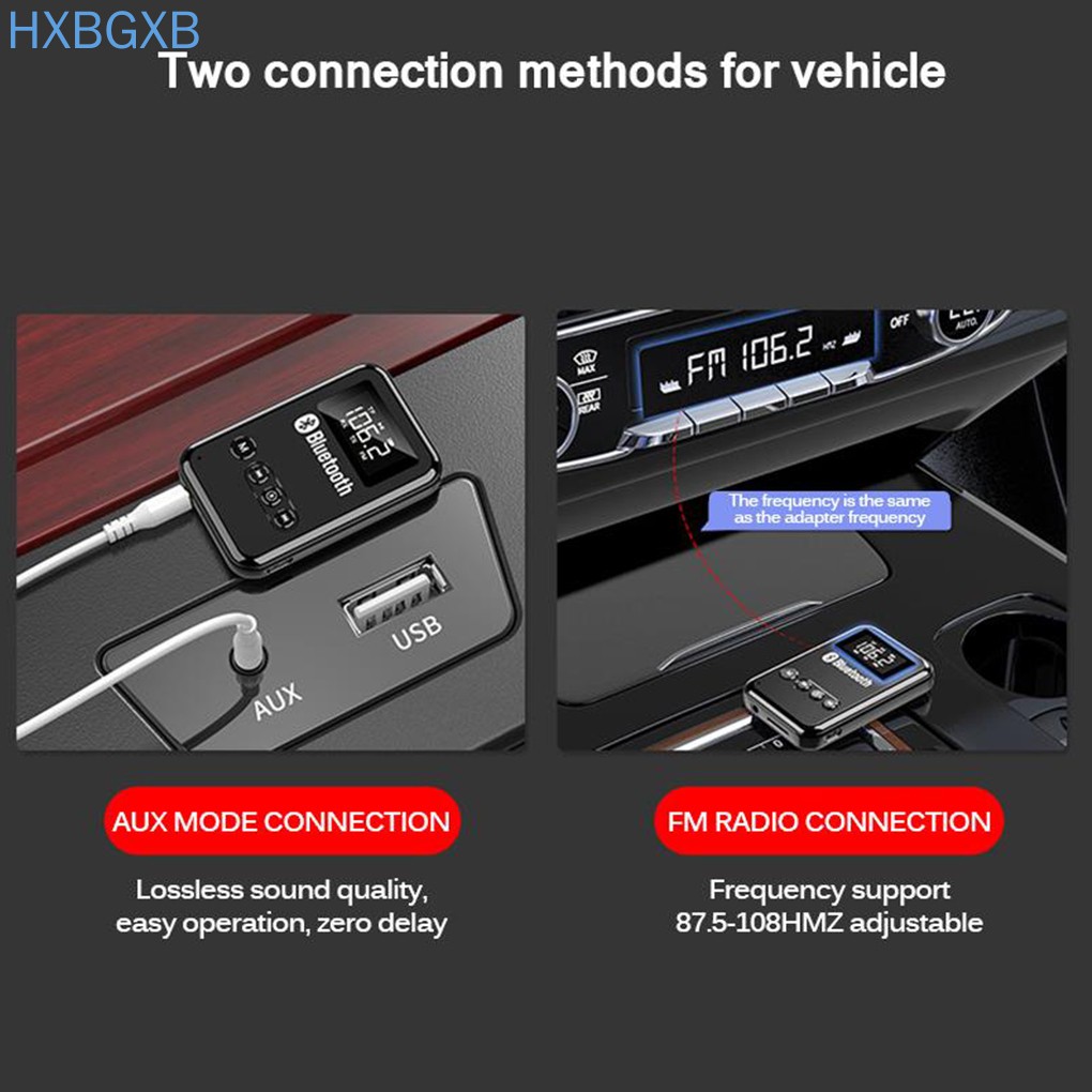 Thiết Bị Truyền Nhận Âm Thanh Bluetooth 5.0 2 Trong 1 Chuyên Dụng Cho Xe Hơi | BigBuy360 - bigbuy360.vn