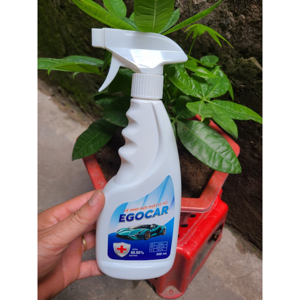 COMBO 02 CHAI DUNG DỊCH VỆ SINH NỘI THẤT Ô TÔ EGOCAR 500ML