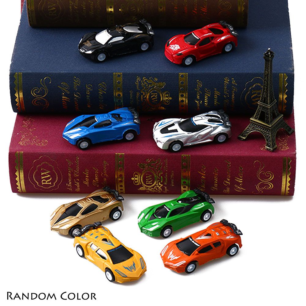 ❤LANSEL❤ 4/8PCS New Vehicles Model Fashion Plastic Speed Racing Car Mini Creative Kids Gift Classic Pull Back Toy