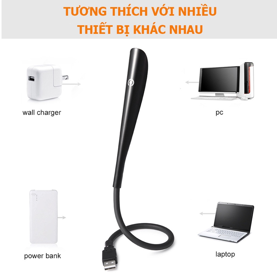 Đèn led usb, Đèn led usb siêu sáng, Điều khiển cảm ứng với 3 chế độ sáng