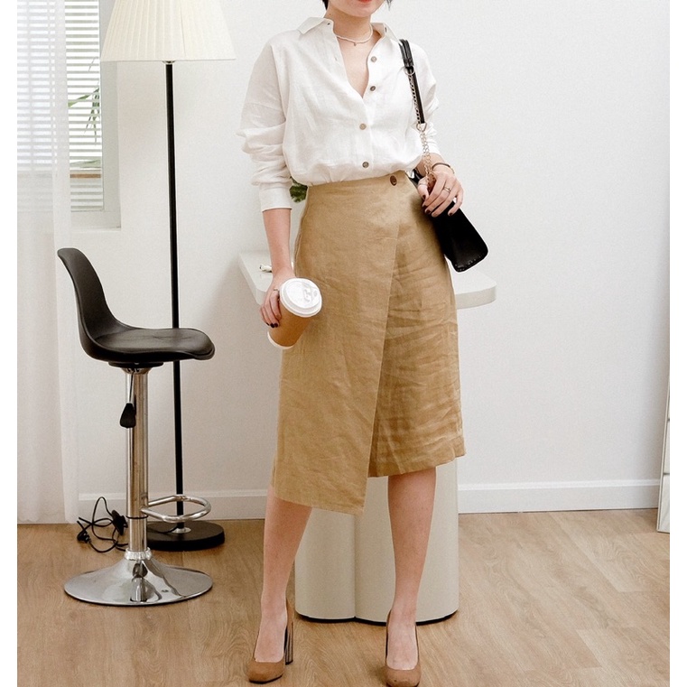 Chân Váy Dáng Dài - Linen - Lila Skirt - PHUTA