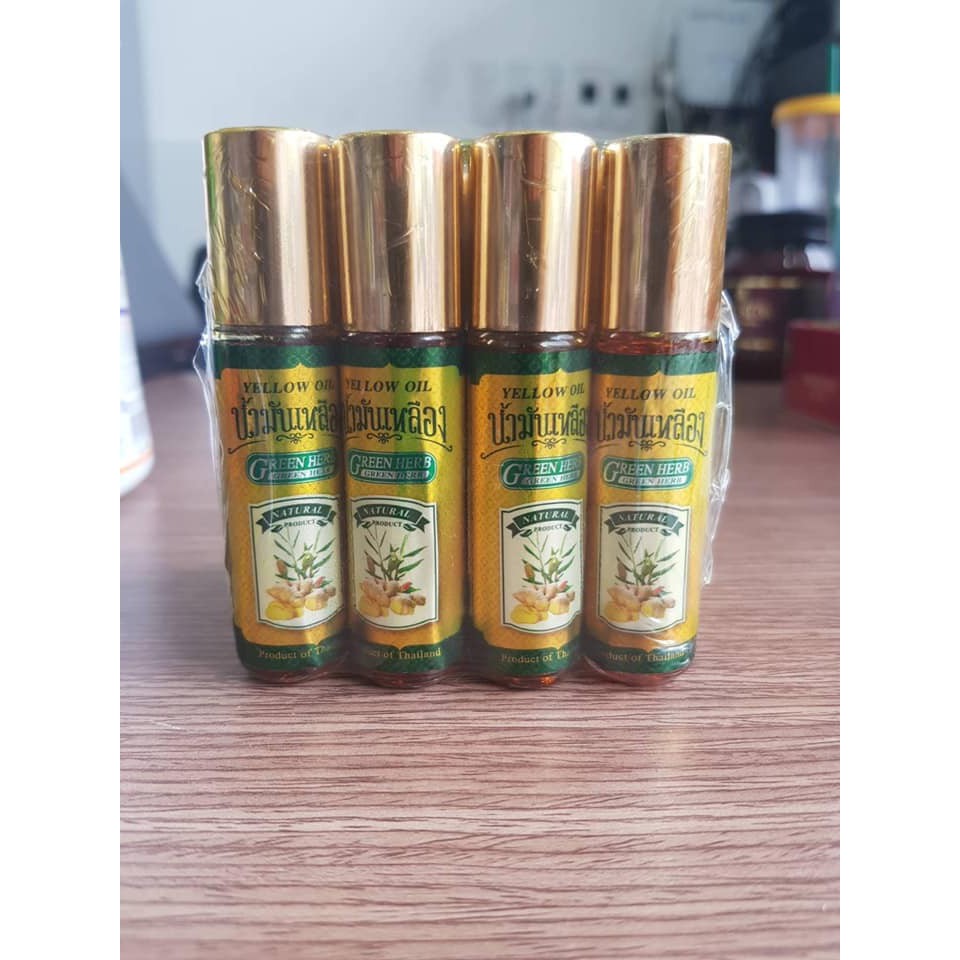 Dầu gừng Green herb Yellow Oil Thái Lan