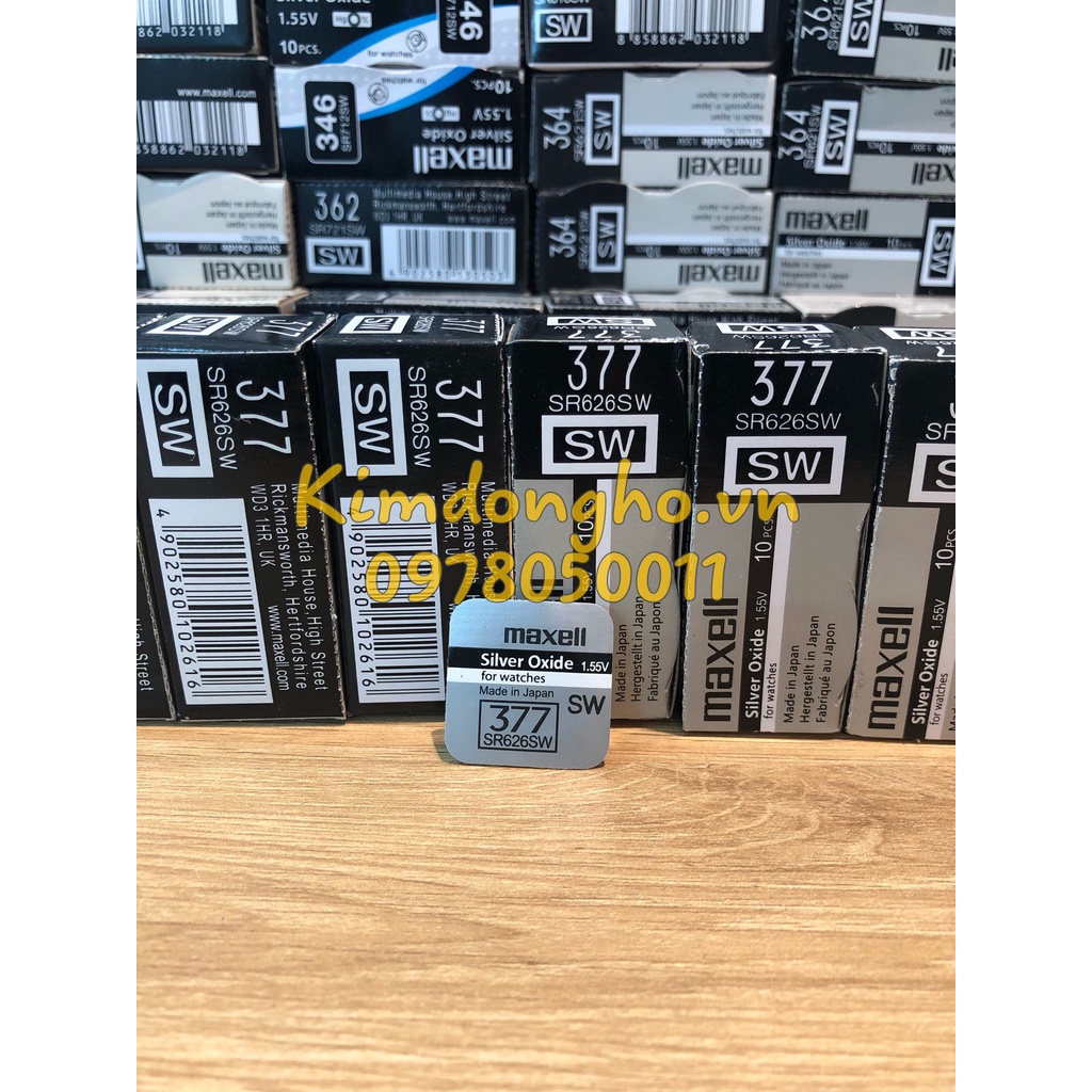 Viên pin đồng hồ Maxell 626 chuyên thay pin đồng hồ đeo tay, điều khiển các loại - SR626SW - 364