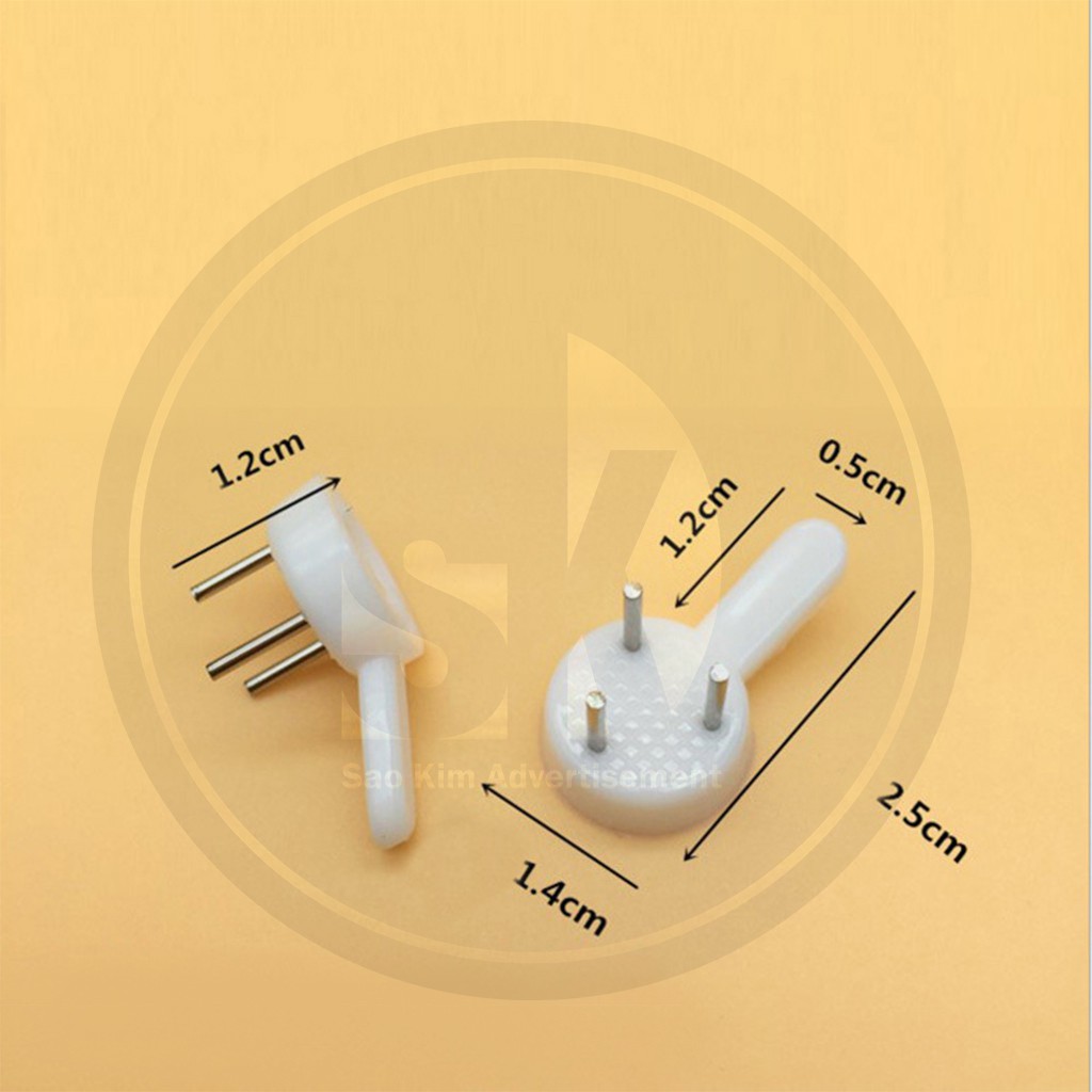 Combo 20 đinh ba chân đóng tường đa năng treo đồ trang trí, treo tranh tiện lợi.
