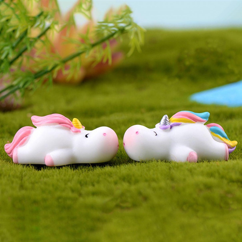 Mô Hình Kỳ Lân Mini Nhiều Màu Trang Trí Tiểu Cảnh Sân Vườn
