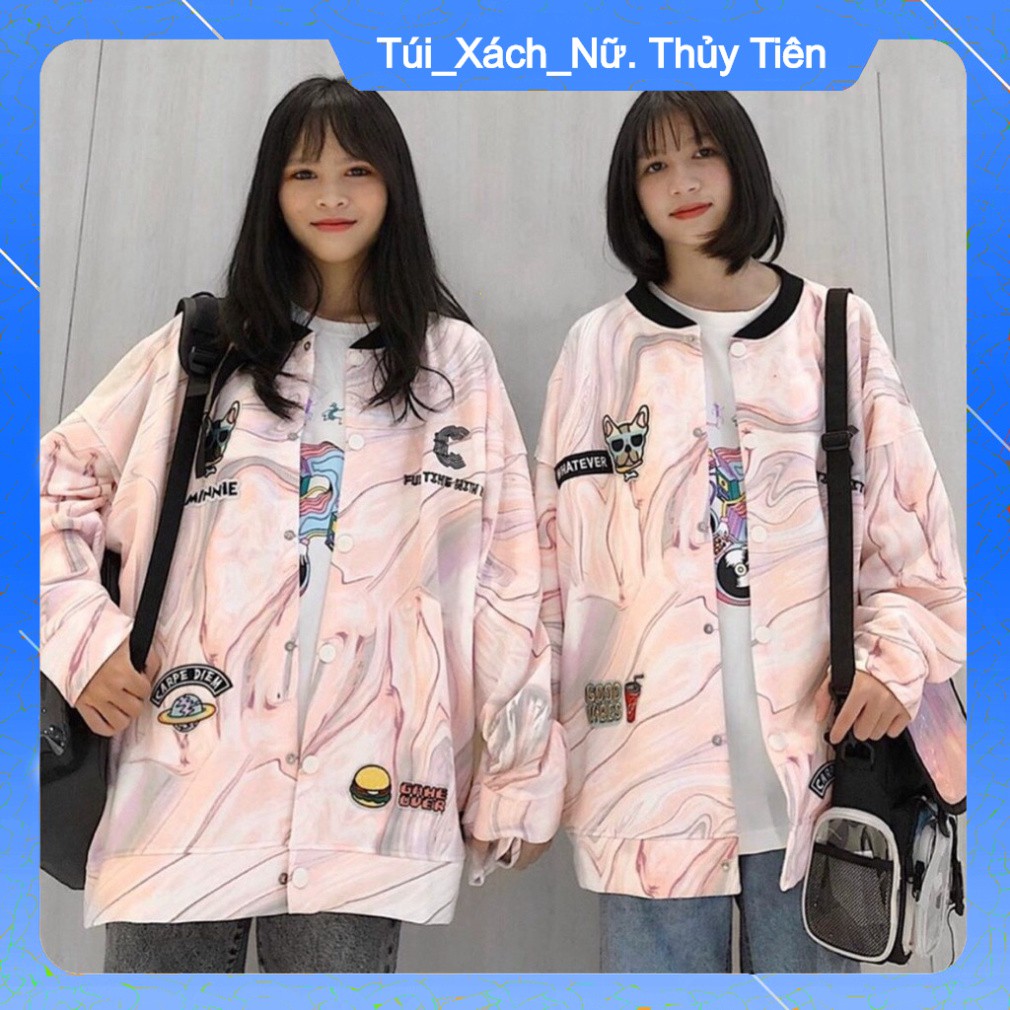 (Giá Gốc) ÁO BOMBER LOANG CÚC BẤM FULL TIME C - ÁO KHOÁC KAKI LOANG ANTI YOU - ÁO KHOÁC LOANG ĐẦU CÚN VIỀN CỔ 3 MÀU HOT