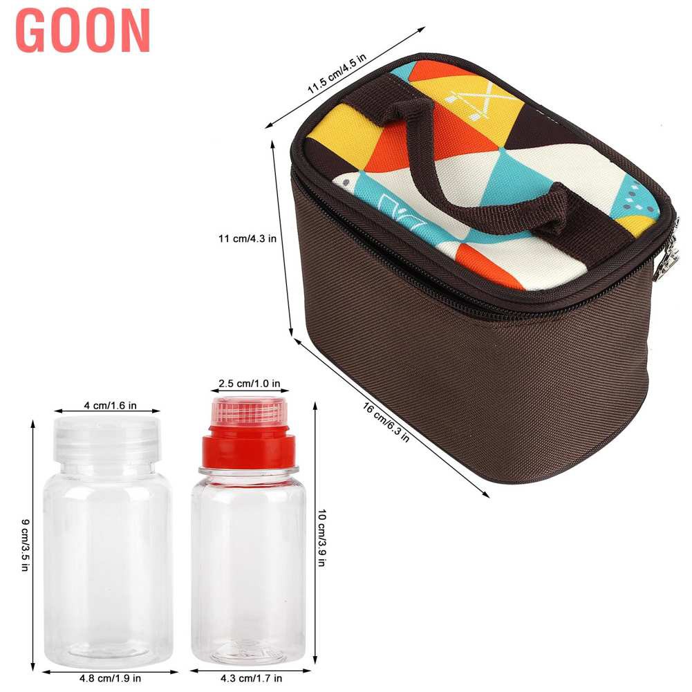 GOON Set Túi Đựng Gia Vị Nấu Ăn Đi Dã Ngoại Tiện Lợi