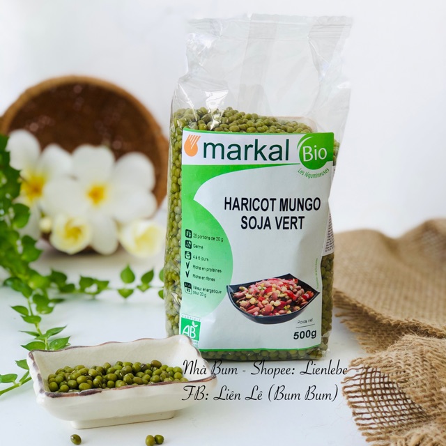 Đậu xanh hữu cơ Markal 500g