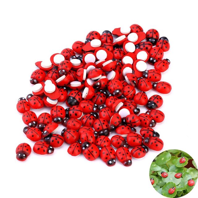 Combo 10 con bọ cánh cam trang trí tiểu cảnh