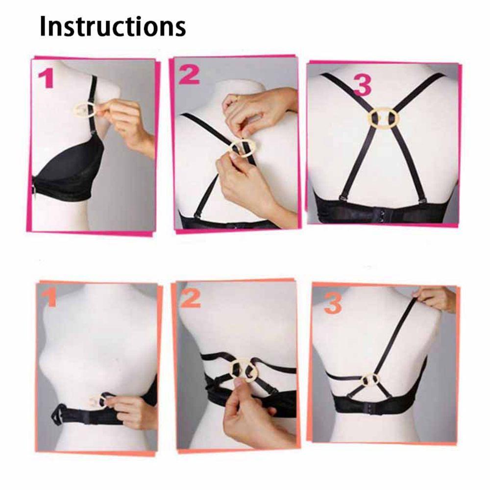 OCEANMAP Dây Áo Ngực Khóa Chéo Không Trơn Chống Trượt Có Thể Điều Chỉnh