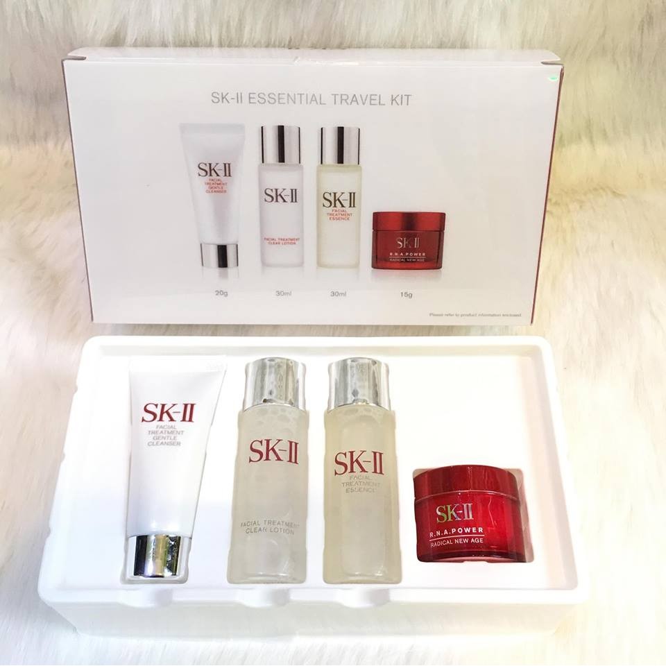 Set SK II mini 4 món - SRM, NHH, nước thần, kem đêm RNA