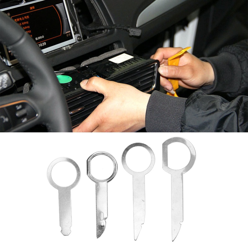 Bộ 4 Dụng Cụ Tháo Gỡ Pin / Âm Thanh Cho Xe Hơi