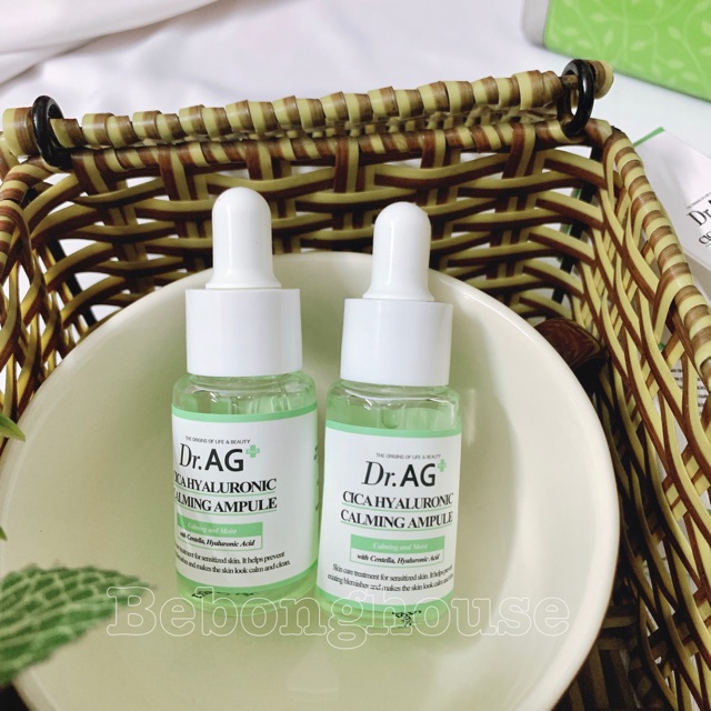 Tinh chất rau má dưỡng da Dr.Ag+ Cica Hyaluronic Calming Ampoule (đậm đặc hơn SERUM)