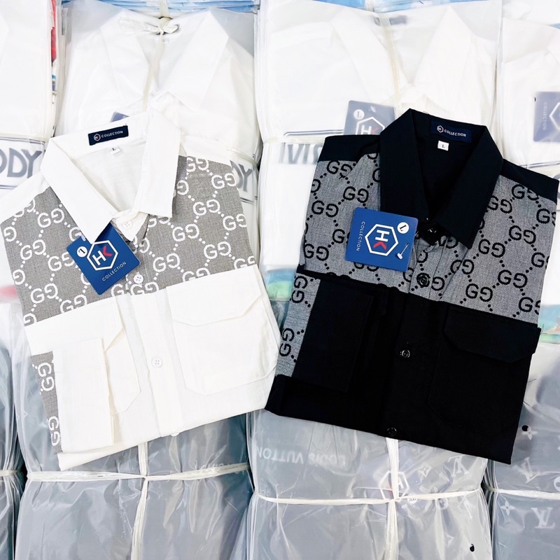 Sơ mi nam phối màu siêu đẹp