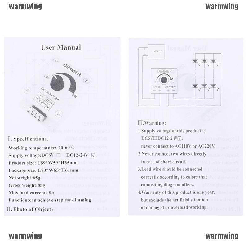 DIMMER DC LED 9-24V 8A, Domino Gắn Ngoài KDE2667