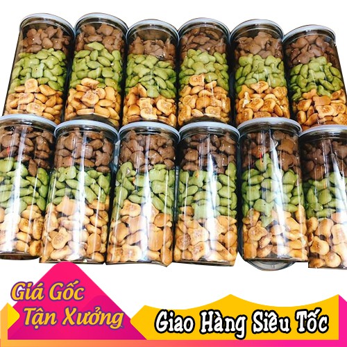 ❤️ Bánh Gấu Nhân Kem Sữa và Mix 3 Vị SIÊU BỰ 450g: Kem Truyền Thống, Chùm Ngây, Socola ❤️