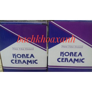 Combo Nấm sứ bình lọc nước Korea  Ceramic   (Trắng)