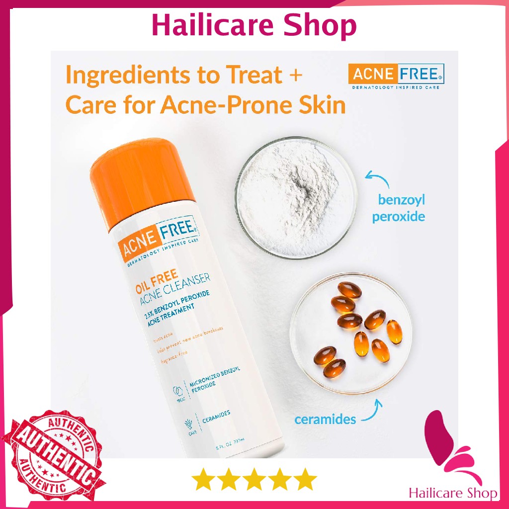 [Nhập Mỹ] Sữa Rửa Mặt AcneFree Oil Free Acne Face Wash Acne Free