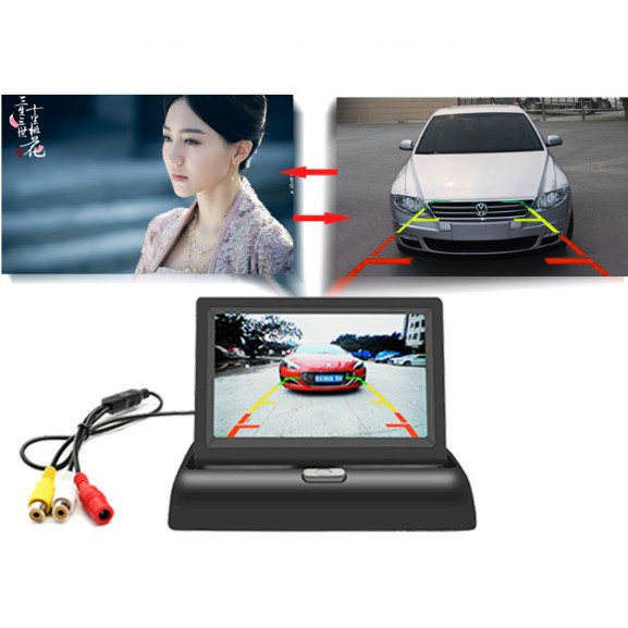 Có Thể Gập Lại 4,3 Inch Chống chói Màu LCD TFT Màn Hình Quan Sát Phía Sau Màn Hình Màn Hình Phía Sau Ô Tô Ngược Tầm Nhìn Ban Đêm Dự Phòng Bộ Camera | BigBuy360 - bigbuy360.vn
