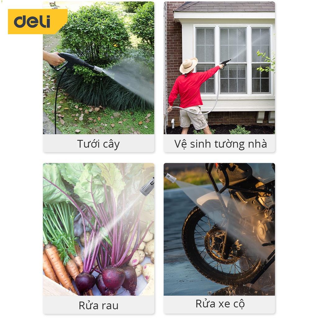 Máy Xịt Rửa DELI Áp Lực Cao - Bảo Hành 36 Tháng - Phun Rửa Đa Năng, Tối Đa Công Suất, Tiết Kiệm Điện Năng - Dáng Đứng .