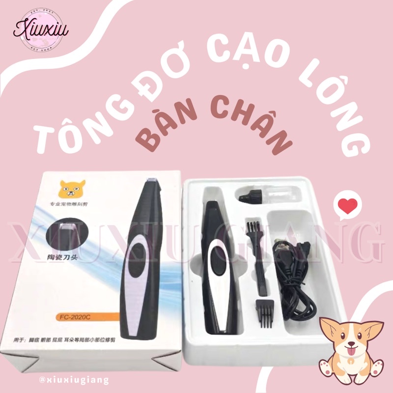 Tông Đơ Cạo Lông Bàn Chân Chó Mèo - Xiuxiu Giang