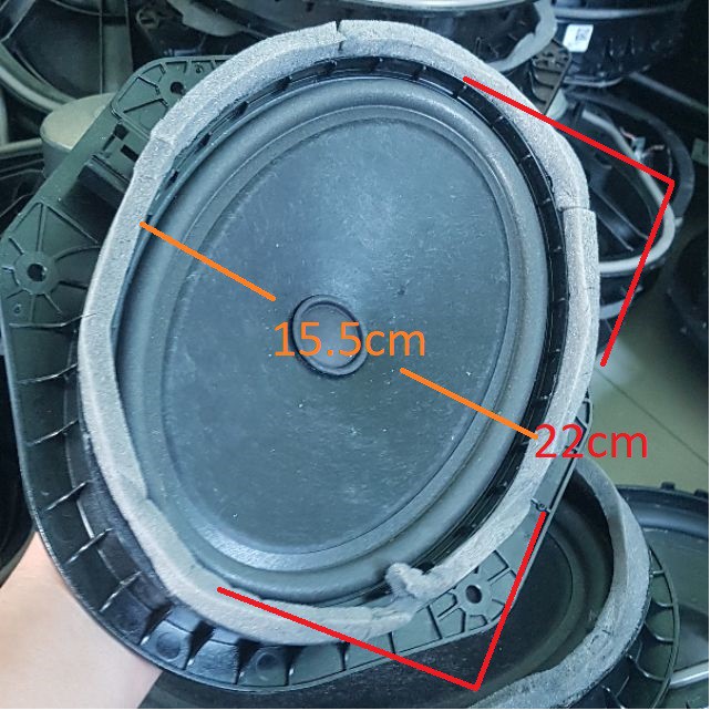 Loa bass mid Oval 6x9 inch loa cánh ô tô ( hình bầu dục)