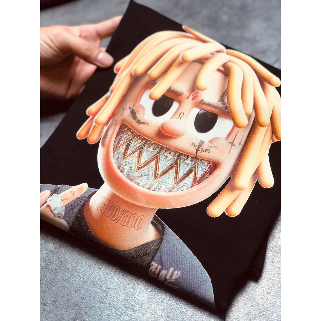 Áo thun tay lỡ nam nữ in hình KID KRILL , Vải Cotton Form Oversize - SELECTED.STORE