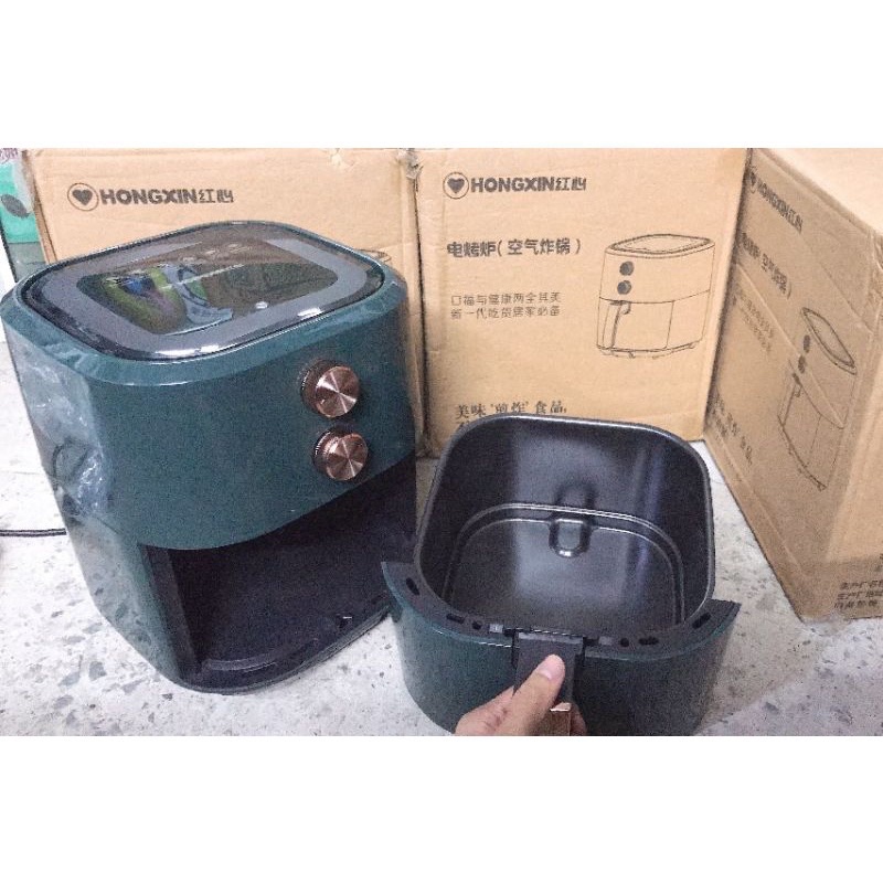 Nồi chiên không dầu Hongxin 5L YJ310-2 màu xanh mẫu mới nhất